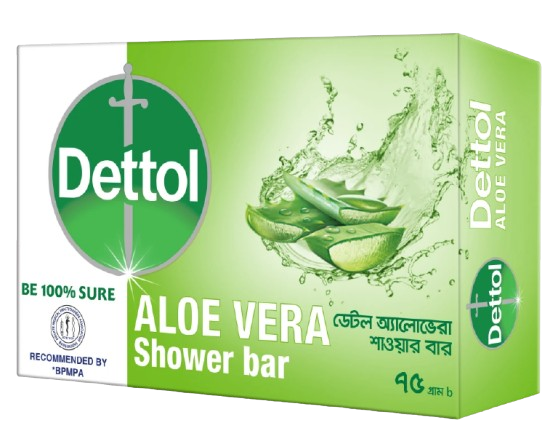 Dettol Aloe Vera Bathing Bar Soap 125gm