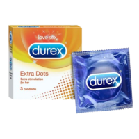 Durex Extra Dots Condoms 3Pcs