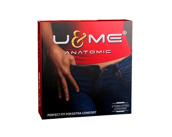 U&Me Anatomic Condom 3Pcs