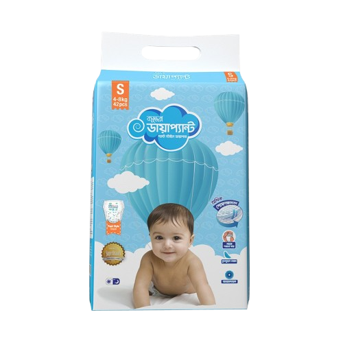 Bashundhara Diapant Baby Diaper S (4-8kg) – 42 pcs