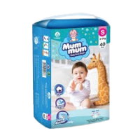 Mum Mum Baby Diaper 40 Pcs Size (S)